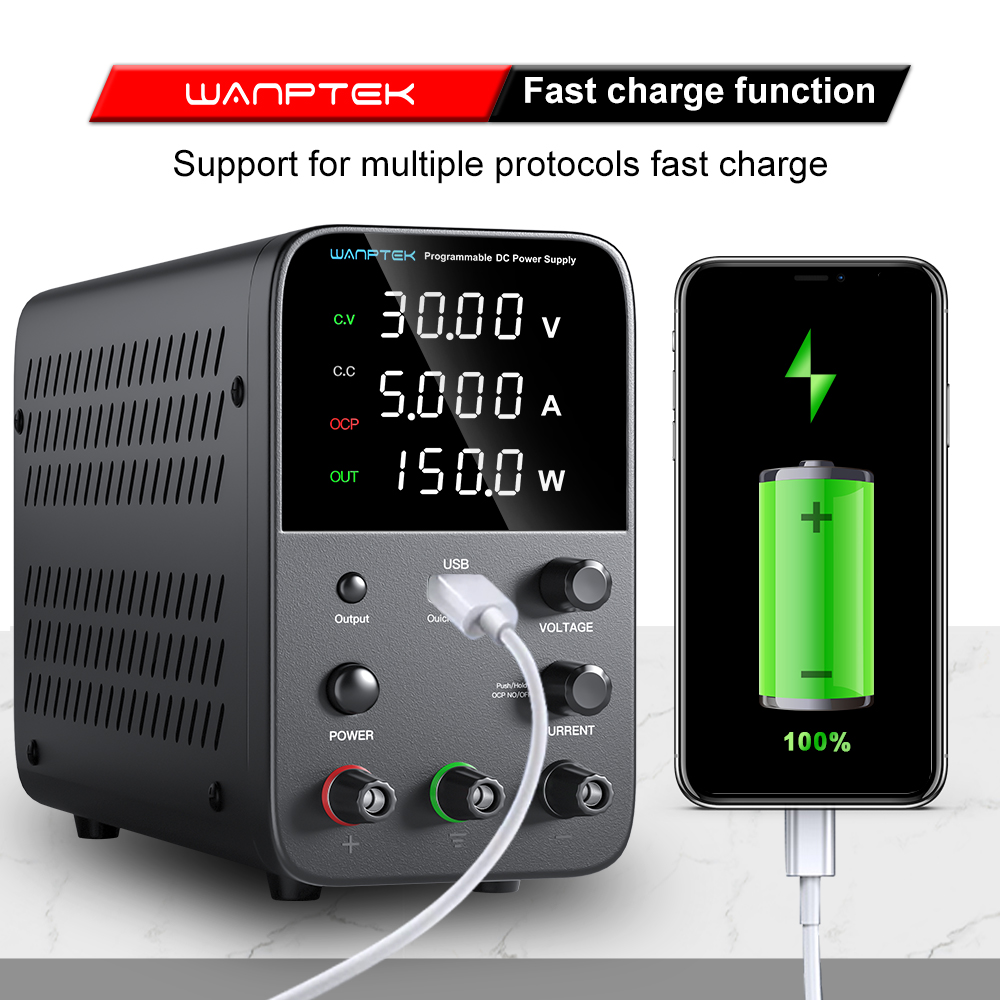 Wanptek Laboratory Power Suppl - Programmable Dc Power Supply 60V 10A 评论和价格